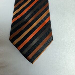 Croft & Barrow Elegant Orange Striped Tie